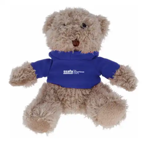 Plush teddy bear with hoodie